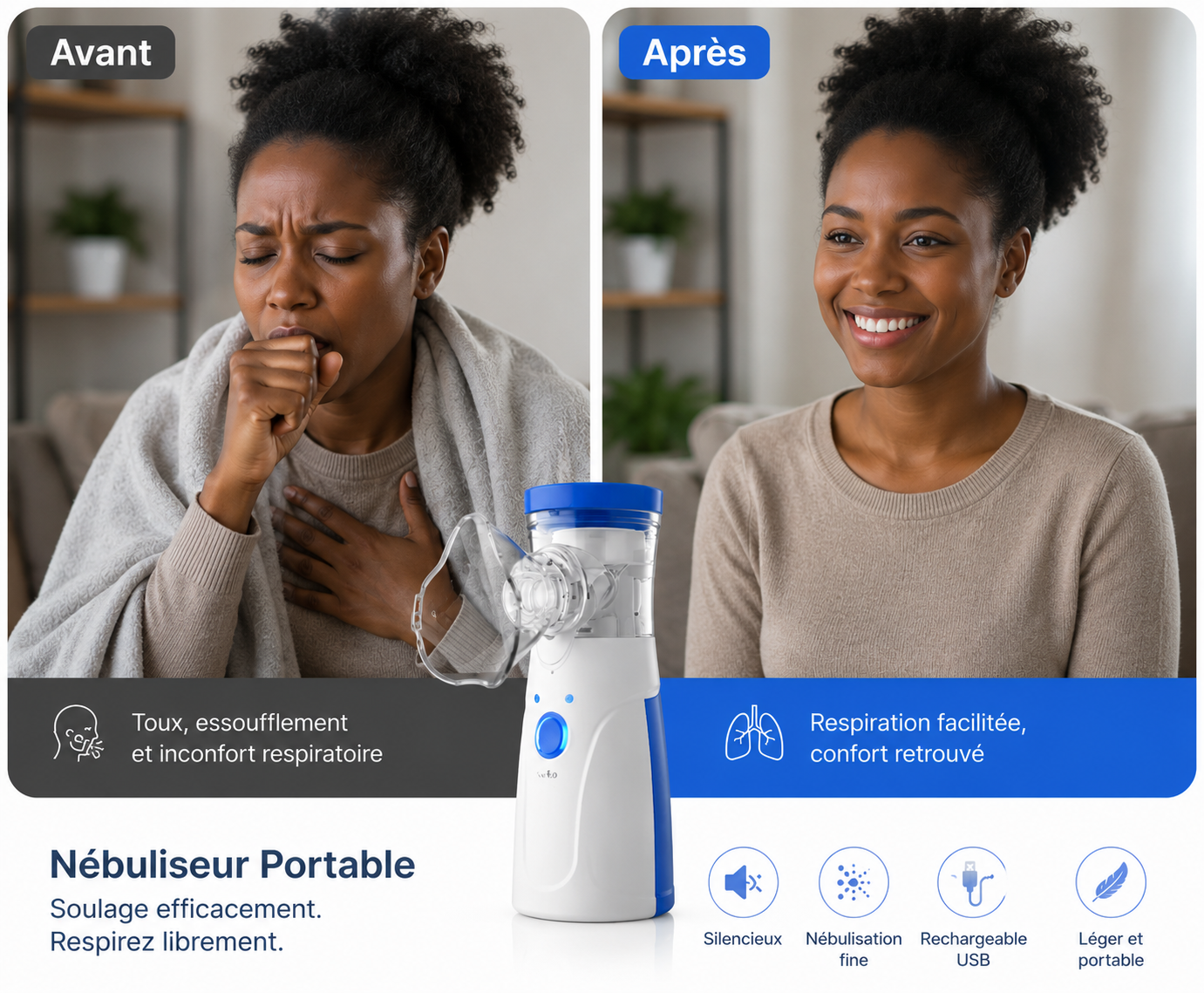 Nébuliseur Portable – Respirez mieux, où que vous soyez 🌬️ Calmeoasisafrique Nebuliseur 2