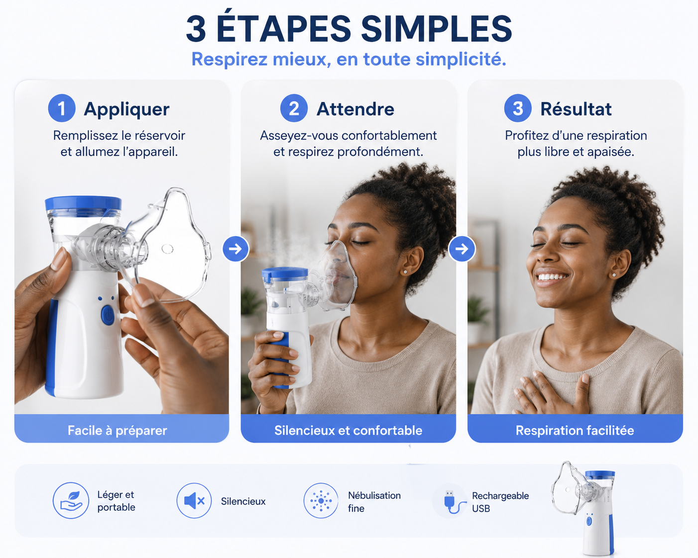 Nébuliseur Portable – Respirez mieux, où que vous soyez 🌬️ Calmeoasisafrique Nebuliseur 3
